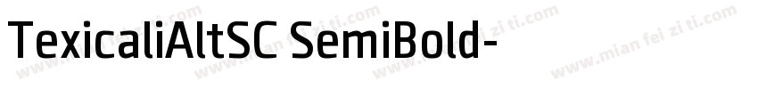 TexicaliAltSC SemiBold字体转换